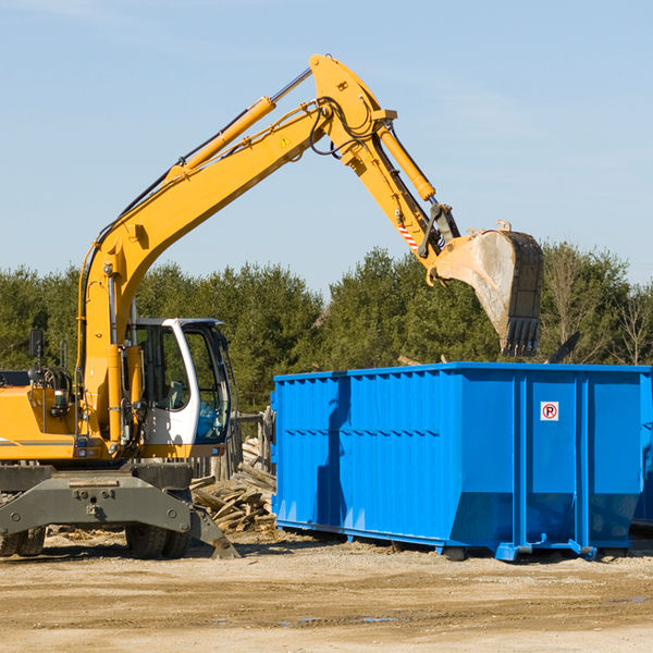 what size residential dumpster rentals are available in Tilton Northfield NH